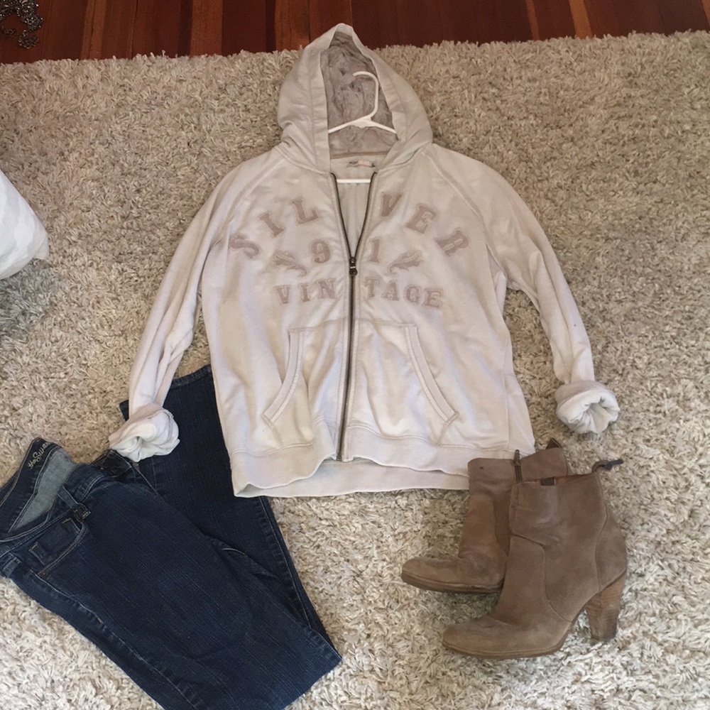 zip up hoodie.